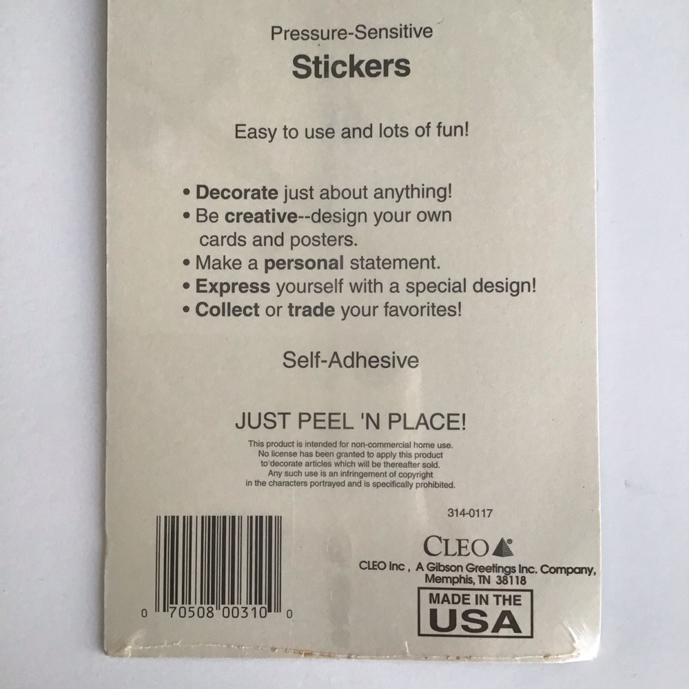 NEW Disney Nightmare Before Christmas 36 Stickers Vintage Self-Adhesive Cleo - Picture 9 of 12